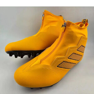 Adidas Nasty Fly Mens Size 16 Football Cleats Zip & Laceup Hi Top Lineman Gold